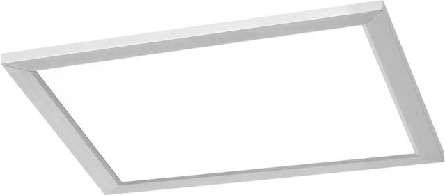 Trio LED-Deckenleuchte Phoenix in Nickel matt, quadratisch, dimmbar, B/T: 30 x 30 cm - Bild 1