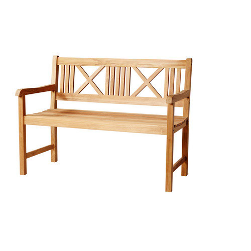 Cinas Gartenbank Rosenborg aus Teakholz in Braun, 2er-Bank mit Armlehnen, B/H/T: 120 x 89 x 58 cm - Bild 2