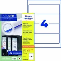 Avery Zweckform Ordnerrückenetikett ultragrip weiß B: 6,1 cm, H: 19,2 cm - Bild 1