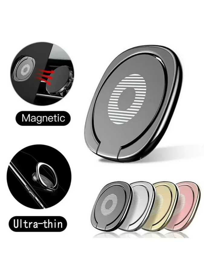 Ultradünner Telefon-Fingerringhalter in Gold mit 360 Grad Drehung als Smartphone-Halterung und Telefonständer für iPhone, Xiaomi und Huawei - Bild 5
