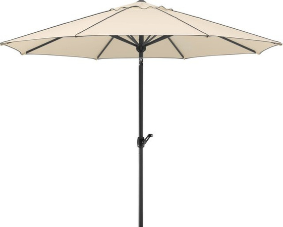 Schneider Marktschirm Adria in Beige mit Knickfunktion, Durchmesser: 300 cm, UV 50+ Schutz, Aluminiumgestell und Polyester-Gewebe