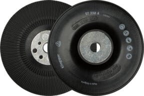 Klingspor ST 358 A Stützteller gerippt in Schwarz, Durchmesser 125 mm, Gewinde M 14 - Bild 1