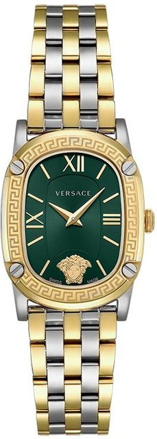 Versace Armbanduhr, Quarz, Edelstahl, schwarzes Zifferblatt, Damen - Bild 1