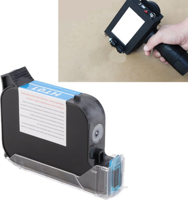 Qiilu Tintenpatrone für Handheld-Inkjet-Drucker, Schwarz, 42 ml - Bild 1