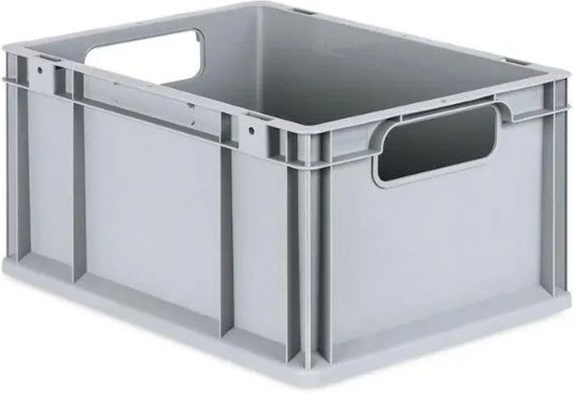 PROREGAL Eurobox Nextgen Economy Transportbox mit Griffen, Grau, H x B x T: 22 x 30 x 40 cm, 20 Liter - Bild 1