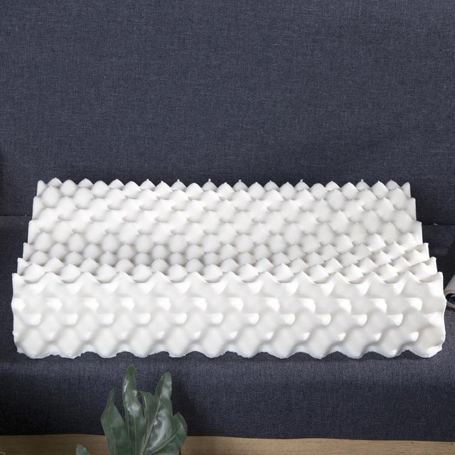 Wolfszähne Naturlatex Kissen mit doppeltem Kissenbezug für Erwachsene, B/T/H: 50 x 30 x 9 cm - Bild 1
