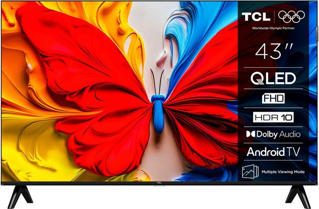 TCL 43S5K QLED Smart TV Full HD in Schwarz mit Wi-Fi und Bluetooth - Bild 1
