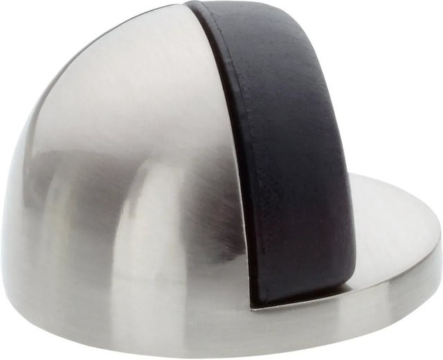Burg-Wächter Boden-Türstopper TSB 2145 in Edelstahl-Optik Silber brushed floor-standing - Bild 1