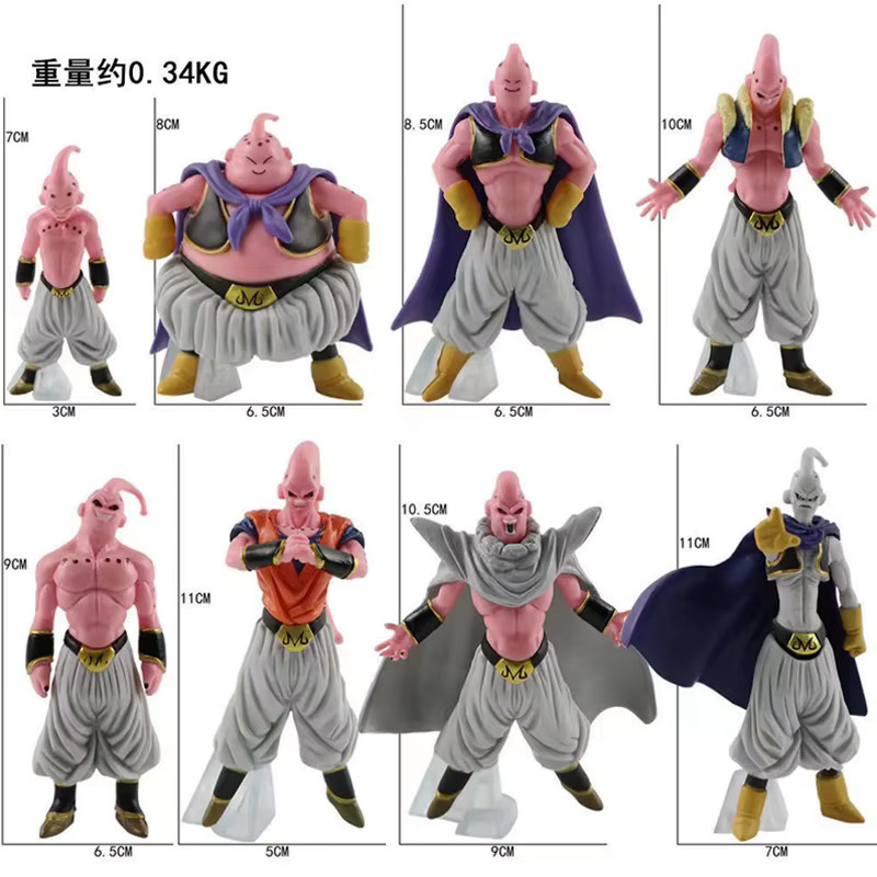 Bandai Dragon Ball Z Majin Buu, Fat Buu, Actionfiguren, 8-teiliges Set - Bild 3