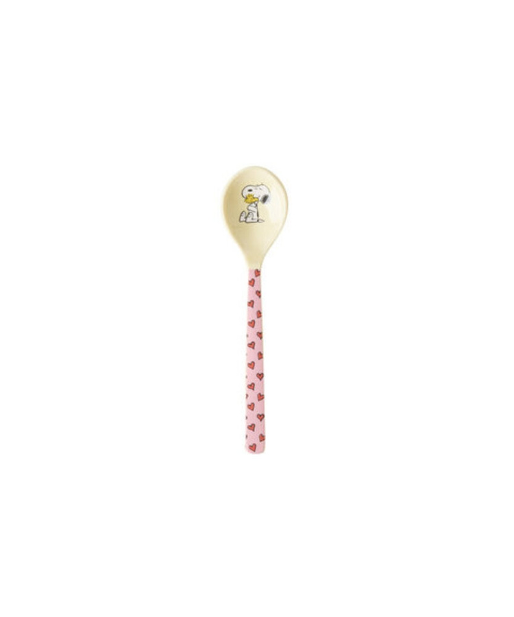 Rice Teelöffel mit Snoopy Print in Rosa aus Melamin und Holz - Bild 1