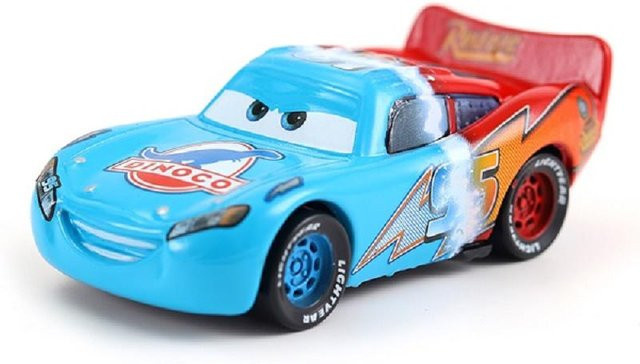 Pixar Disney Cars Lightning McQueen Dinoco Rennfahrer, Fahrzeuge, 1:55 - Bild 1