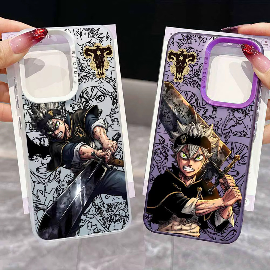 Bunte Silikon-Handyhülle Black Clover Asta für Samsung Galaxy S26 S25 S24 S23 S22 S21 S20 Edge FE Ultra Plus - Bild 2
