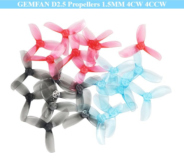 Gemfan D2.5 Propeller 2,5 Zoll 3-Blatt FPV-Drohnen-Propeller in Pink - Bild 1