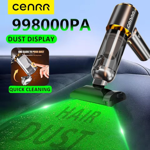 CENRR 998000 PA Akku Auto Staubsauger Handheld Tragbarer Kabelloser Reiniger Schwarz - Bild 1