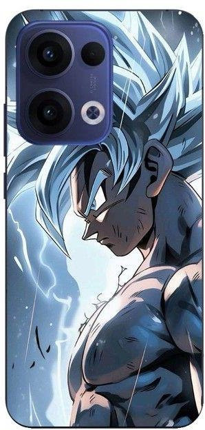 Manicase Handyhülle für Oppo Reno 13 5G Songoku Ultra Instinct in Schwarz - Bild 1