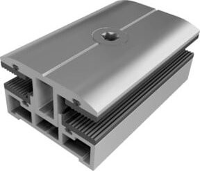 SL Rack Laminat-Mittelklemme Vario 91602-68 in Silber, 70mm - Bild 1