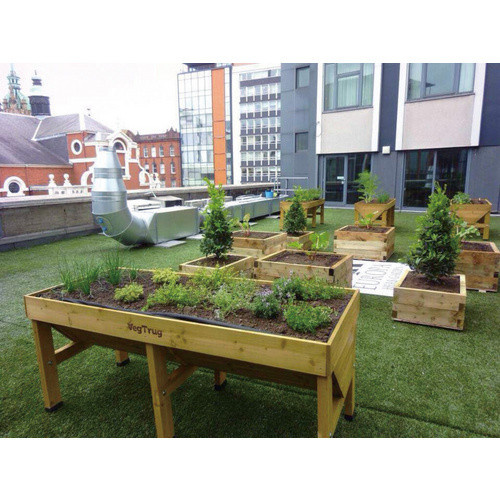VegTrug Hochbeet Klassik aus Zeder in Natur Braun, B/T/H: 183 x 76 x 80 cm - Bild 3