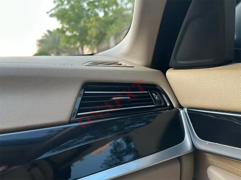 ONAPXT Klavierlack Zierleisten Set in Schwarz für BMW 5er F10 F11 F18 520i 525i 528i 530i für Konsole, Grill, Dashboard und Klimaanlage - Bild 3