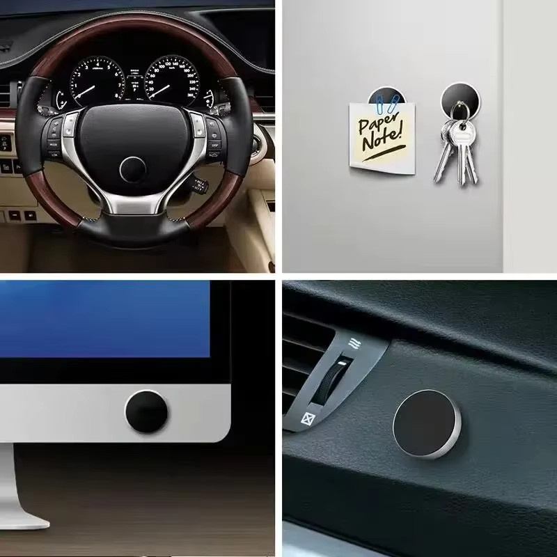 Magnetischer Autotelefonhalter in Schwarz zur Befestigung am Armaturenbrett oder an der Wand für iPhone, Samsung und Xiaomi - Bild 4