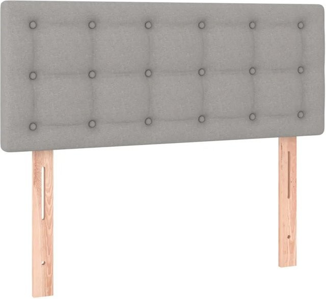 vidaXL Kopfteil Polsterteil in Hellgrau mit Stoffbezug B: 100 cm, T: 5 cm, H: 78-88 cm - Bild 1