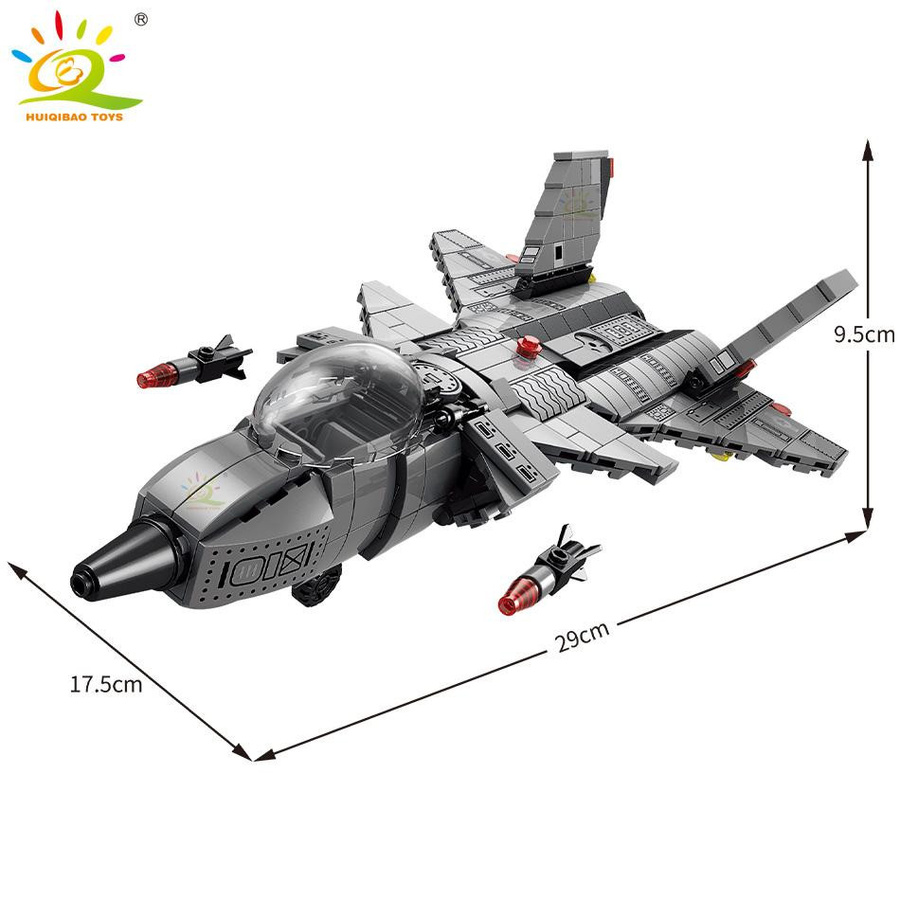 Discover Intime J-20 Kampfjet Angriffs Flugzeug Baustein-Set 510 Stk. - Bild 2