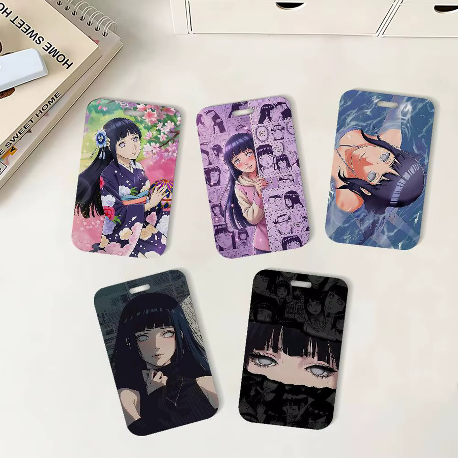 Naruto Hinata Hyuga Ausweishalter mit Etui in Multicolour für Schule und Büro - Bild 2
