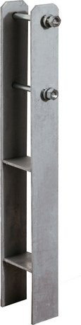 Weka H-Pfostenanker-Set Paradies 1-3 aus verzinktem Stahl in Silber für Pfosten 9 x 9 cm - Bild 2