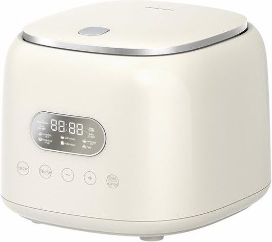 Coaao Intelligenter Multikocher mit 8 Programmen, 2,5 l, 400W, Elektrischer Reiskocher mit Warmhaltefunktion und 24-Stunden-Timer, Weiß - Bild 1