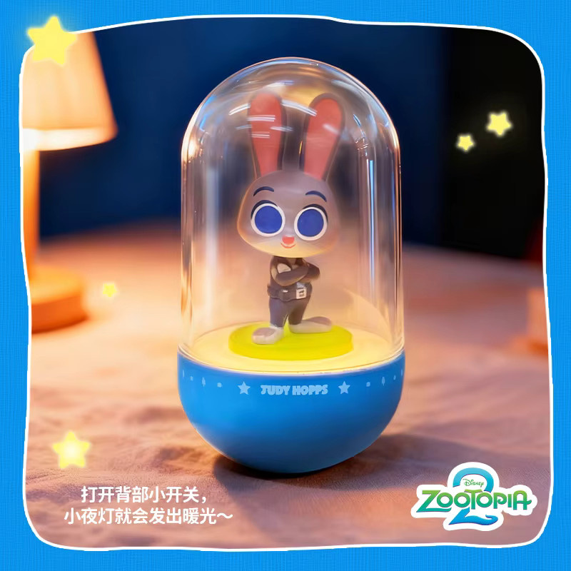 52TOYS Disney Zootopia 2 Nick Judy Nachtlicht Blind Box, Led Lampe - Bild 3