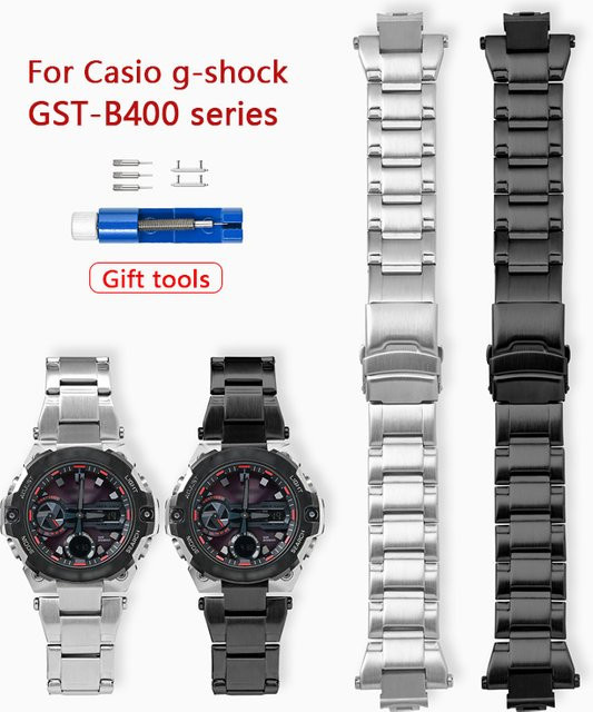 Casio Uhrenarmband Edelstahl, Silber, Herren - Bild 1