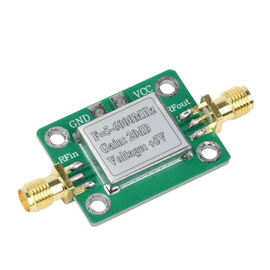 Breitband RF Low Noise Signal Verstärker Modul 5-6 GHz mit 20dB Gain und 5VDC Betrieb - Bild 2