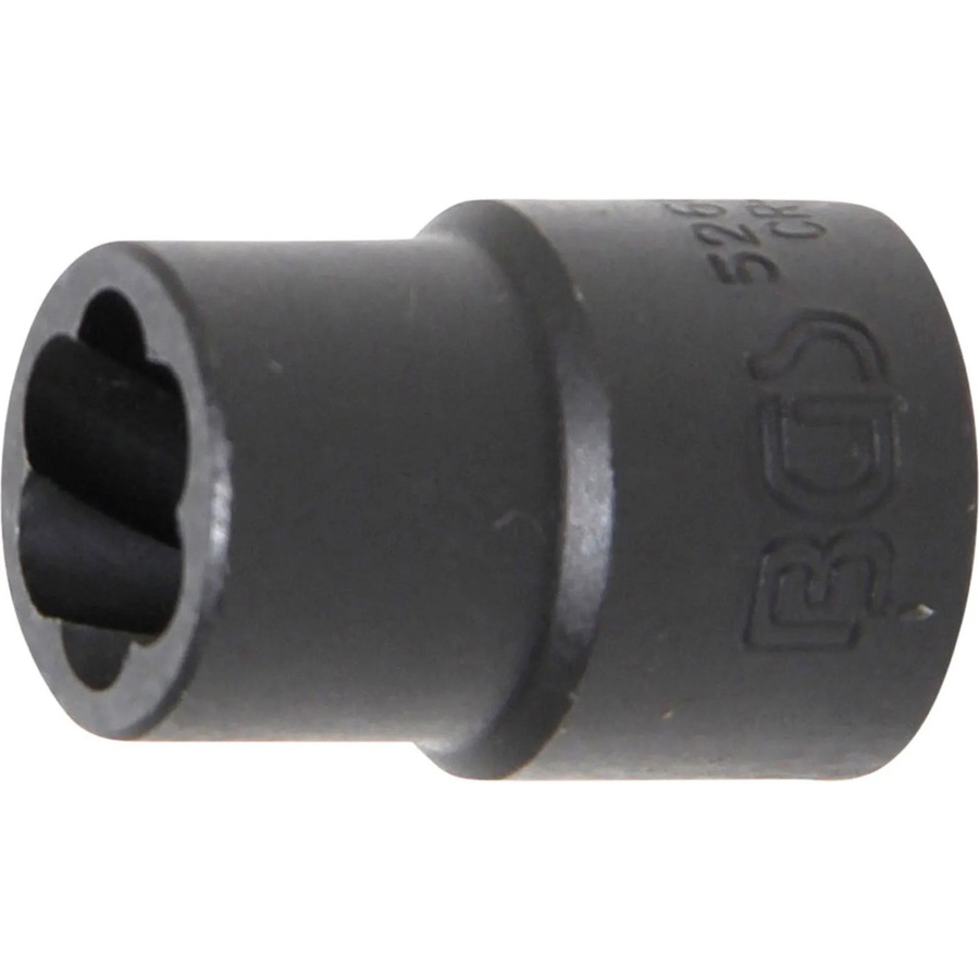 BGS Spiral-Profil-Steckschlüssel-Einsatz Schraubenausdreher mit 1/2 Zoll Innenvierkant Antrieb, SW 13 mm - Bild 2