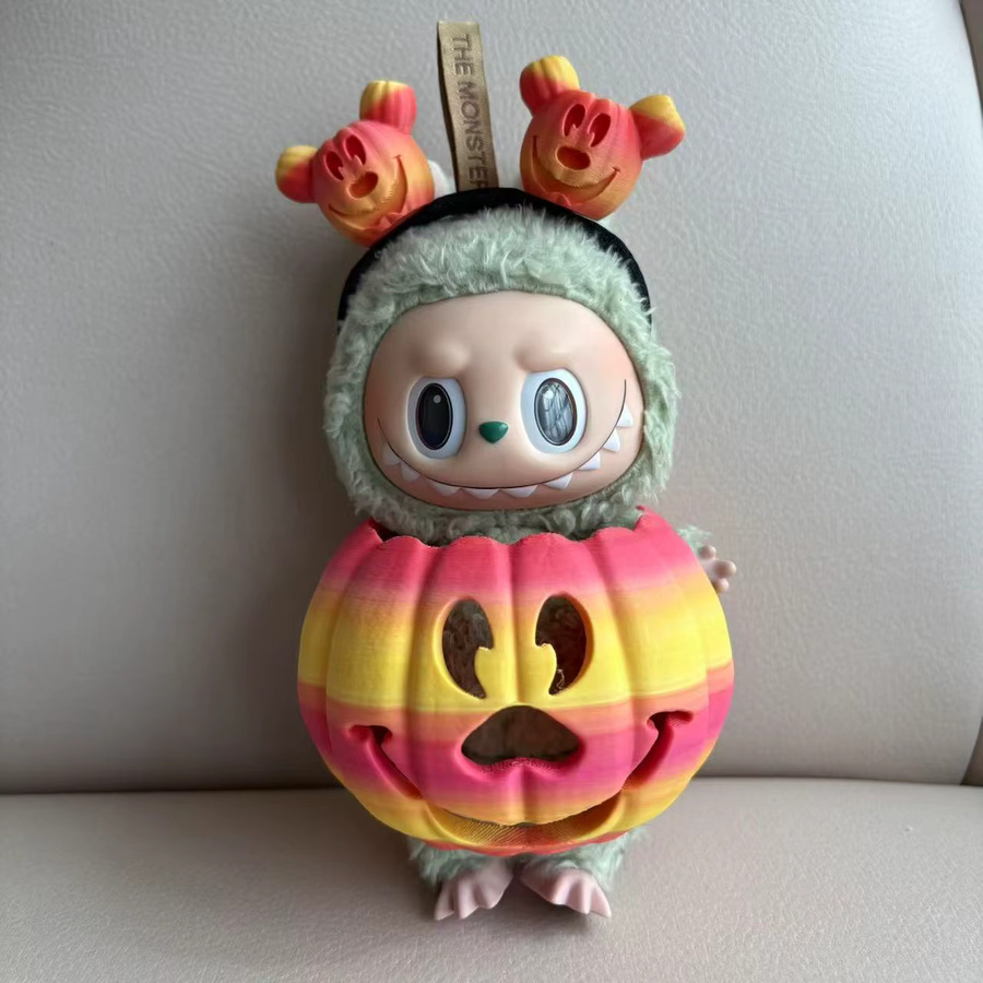 Hot Toys Labubu Halloween-Kürbis Baby-Kleidungsset, Plüsch / Textil, Bunt / Mehrfarbig - Bild 4