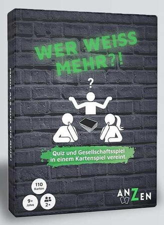 Wer weiß mehr?!, Kartenspiel, Quizspiel, ab 9 Jahren