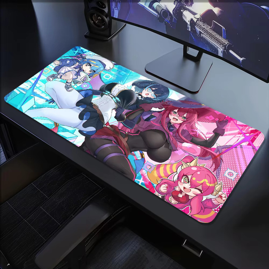 Yu Gi Oh Live T-Twin Kisikil Mauspad in Lilla und Multicolour, rutschfestes und verdicktes Gaming-Mauspad mit Schreibkante für Büro und Studium - Bild 6