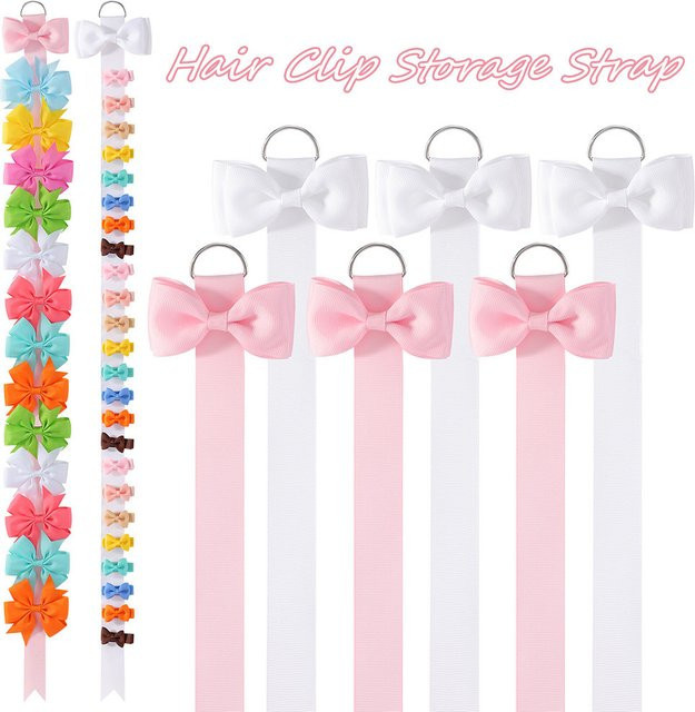 6-teiliges BABY BOWS Kinder-Haarschmuck-Organizer aus Stoff, wandhängende Aufbewahrungstasche in Multicolour für Haarspangen und Stirnbänder - Bild 1