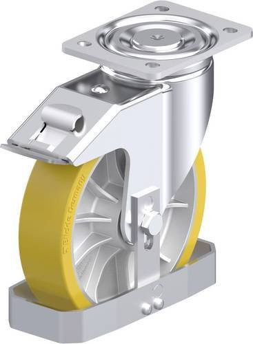Blickle Stahlblech-Lenkrolle LH-ALTH 202K-FI-FS in Silber, Rad-Durchmesser: 200 mm, Tragfähigkeit: 900 kg - Bild 1