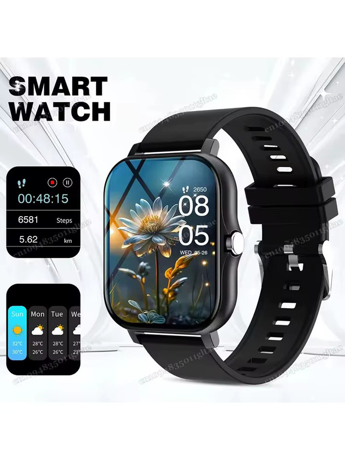 Ola Esporte Smartwatch HT30 in Grau mit 2,01 Zoll HD-Display, Bluetooth-Anruf und Sportmodi für Android und iOS, Unisex - Bild 6