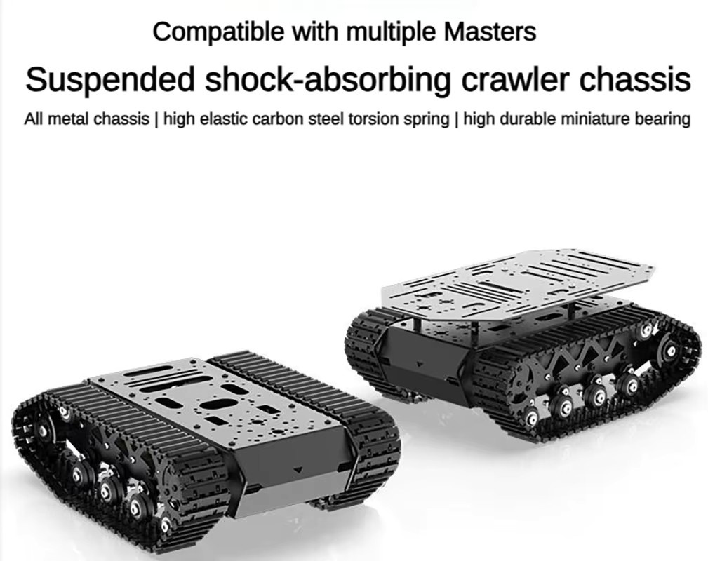 YoufangSmart Panzerroboter-Kit, Metall, Schwarz - Bild 2