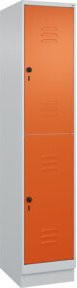 C+P Doppelstock-Spind Classic PLUS mit Sockel, 1 Abteil, Reinorange, H x B x T: 195 x 40 x 50 cm - Bild 1