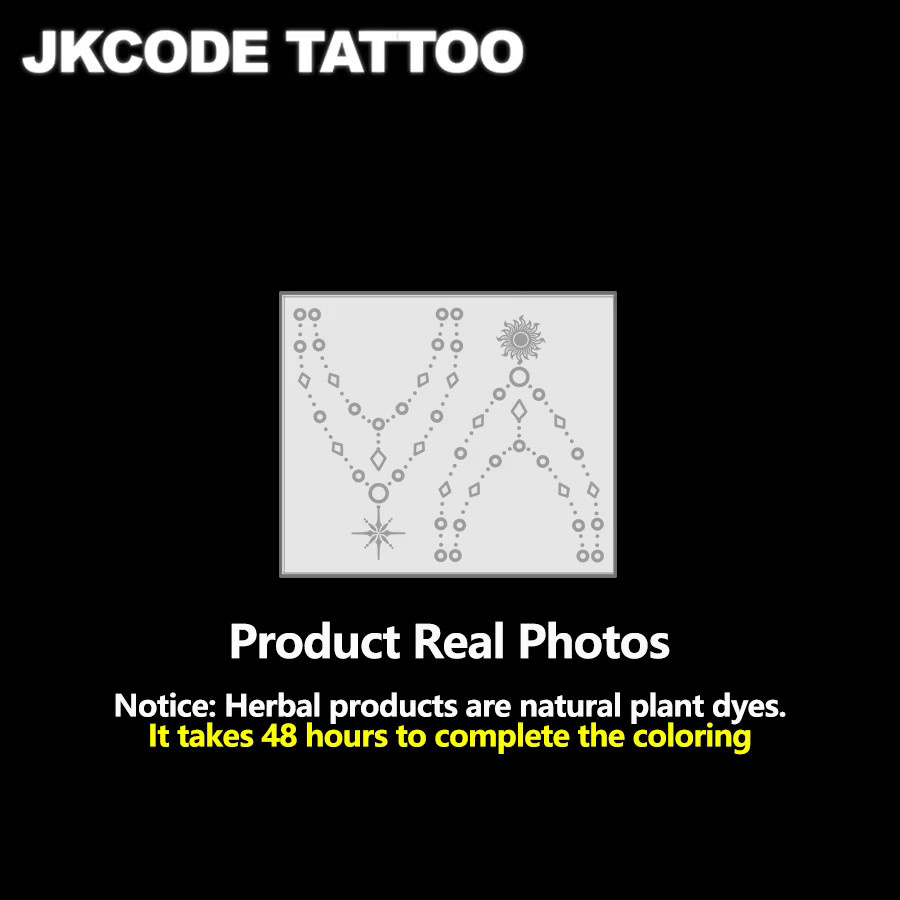 JKCODE TATTOO Minimalistische Kräuter-Finger-Tattoo-Aufkleber, Damen - Bild 3