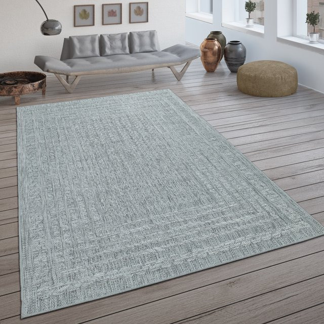 In- & Outdoor-Teppich Ligea Grau Skandi-Design, B/T: 80 x 150 cm - Bild 1