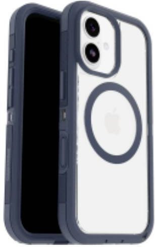 OtterBox Defender Pro XT Handyhülle für Apple iPhone 17, Transparent mit blauem Rand, MagSafe kompatibel, stoßfest - Bild 1