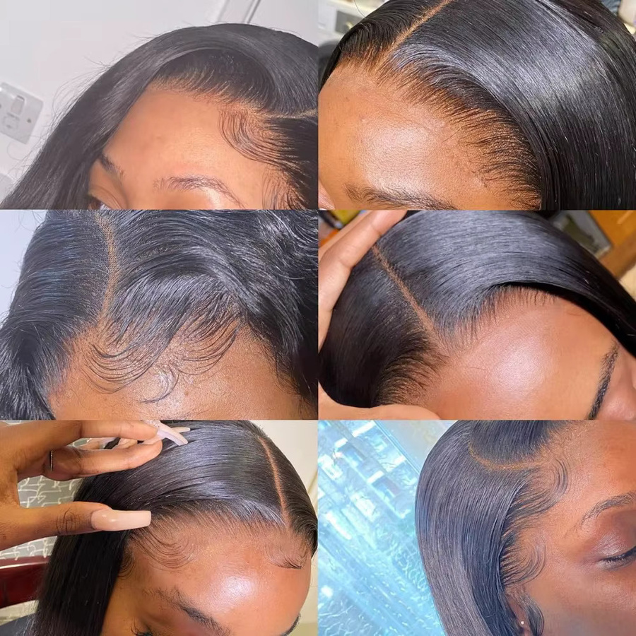 GloTress Body Wave Lace Frontal, Brasilianisches Jungfrauenhaar, 13x6, Transparent - Bild 3