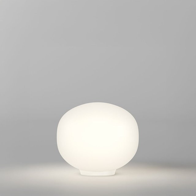 Lodes Volum 29 Tischleuchte aus Glas in Transparent und Weiß - Bild 1