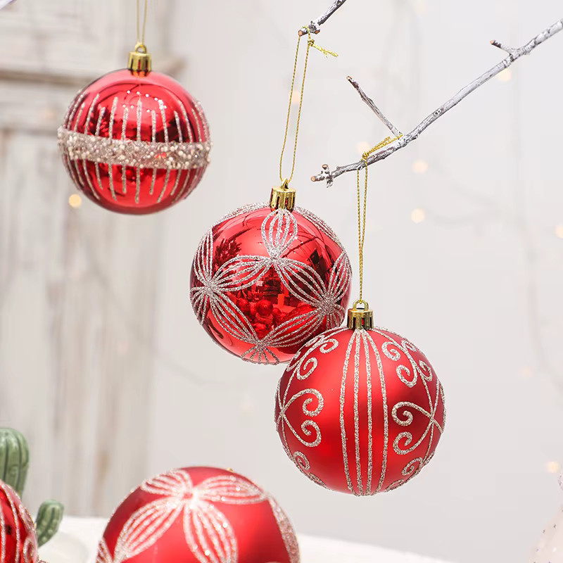 6 Stück Weihnachtskugel-Ornamente von XMASTree als hängende Dekoration für deinen Weihnachtsbaum - Bild 4