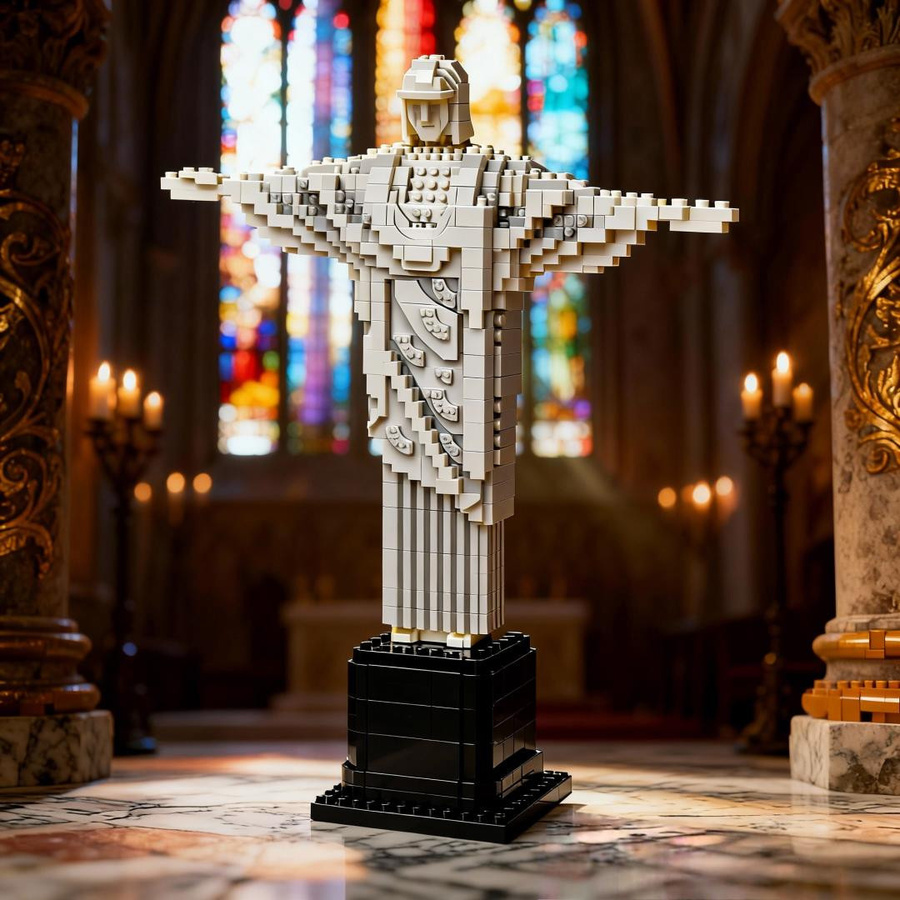 Linyi toy Christus der Erlöser Bauklötze Puzzle ab 14 Jahren - Bild 1
