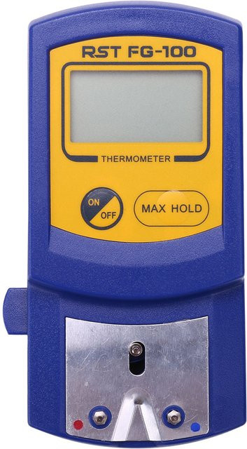 FG-100 Digitales Lötkolben-Thermometer mit 5 bleifreien Sensoren für 0-700 Grad Celsius in Blau - Bild 1
