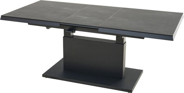 Siena Garden Gartentisch Talina Rechteckig ausziehbar aus HPL in Anthrazit B/T: 140 x 90 cm - Bild 1