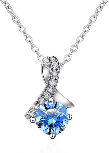 SAIYE Halskette, Meerjungfrau-Zirkon-Anhänger, 925 Silber, Damen - Bild 1